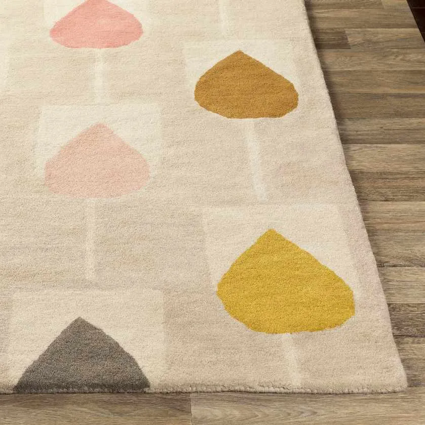 Forksrson Modern Mustard Area Rug