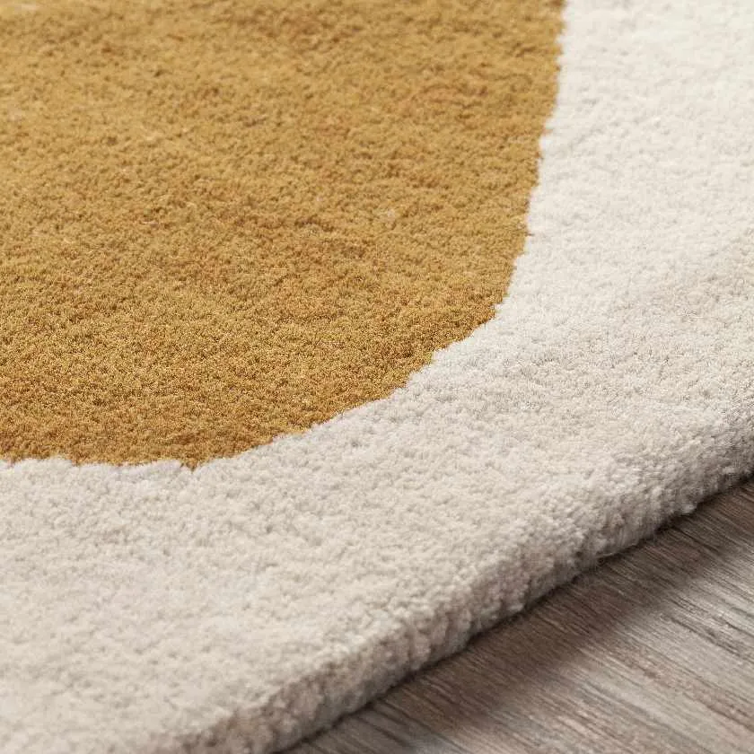 Forksrson Modern Mustard Area Rug