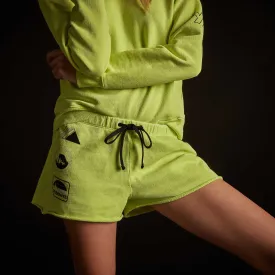 French Terry Sweat Short - Bright Neon/Black
