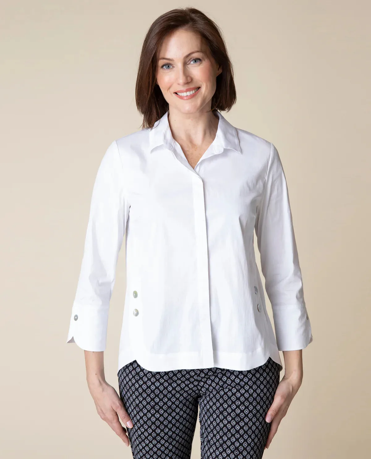 Habitat, 15065 Curved Hem Shirt