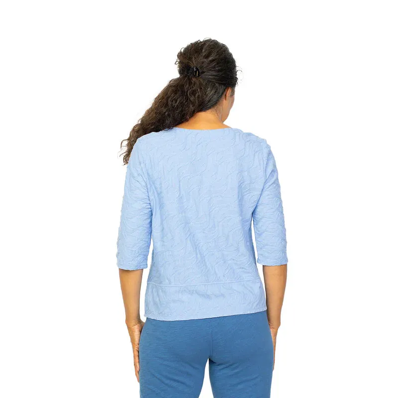 Habitat Sale, 16315 Elbow Sleeve Tee, Cornflower 50% Off Regular Price