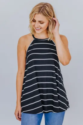 Hard To Get Halter Top in Black
