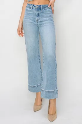 High-Rise Wide Crop Jean