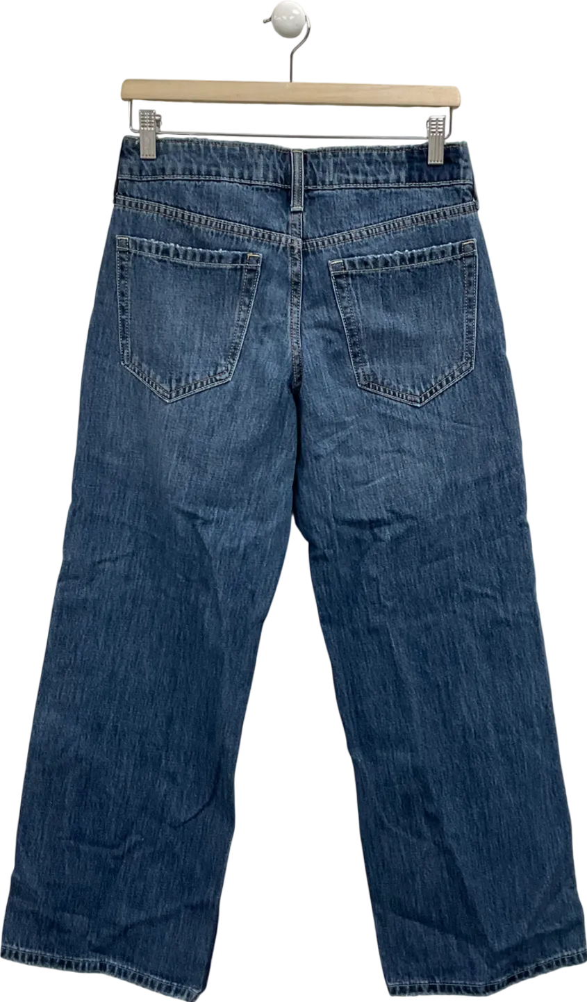 Hollister Blue Low Rise Baggy Jeans - Short Length W26