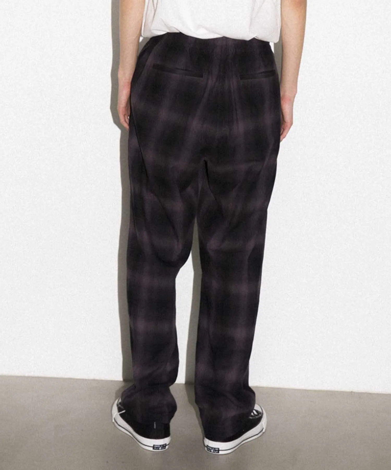 HOMBRE PLAID EASY TYPE PANTS