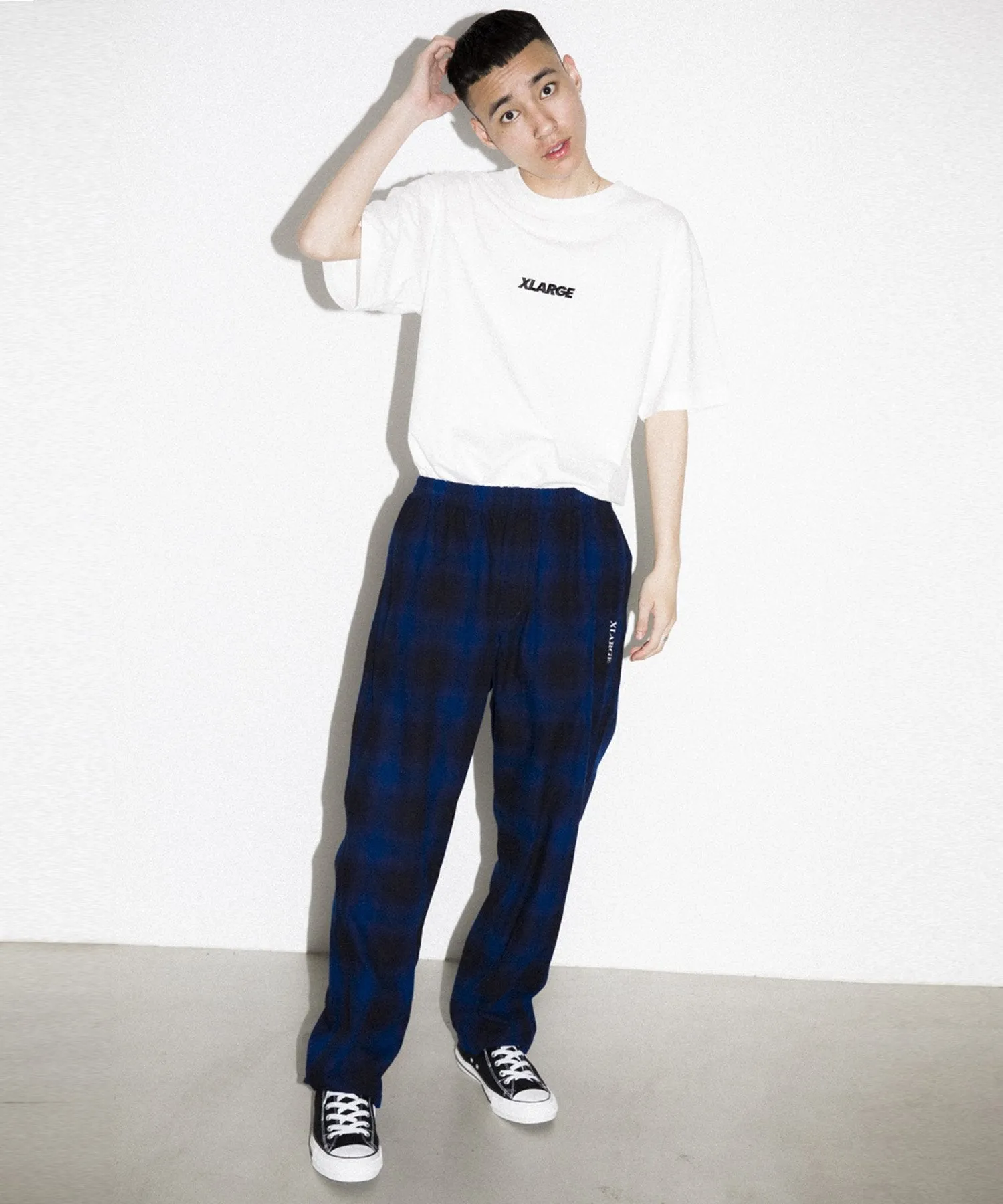 HOMBRE PLAID EASY TYPE PANTS