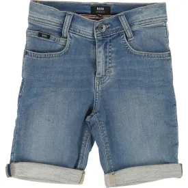 Hugo Boss Boys Denim Bermuda Shorts J24605