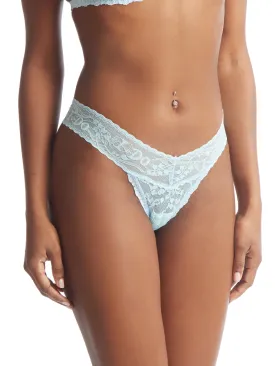 I Do Shimmer Low Rise Thong Powder Blue