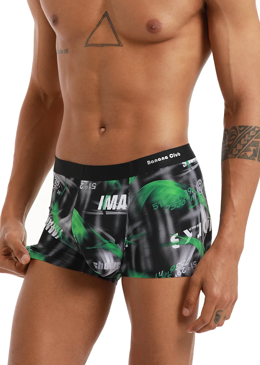 Illusion Print Low Rise Trunk