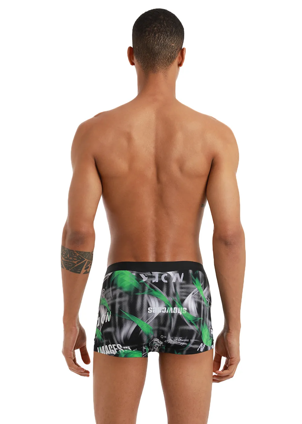 Illusion Print Low Rise Trunk