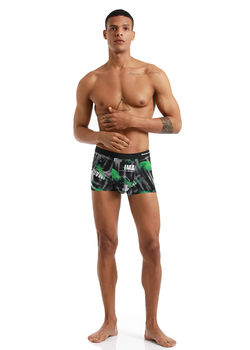 Illusion Print Low Rise Trunk