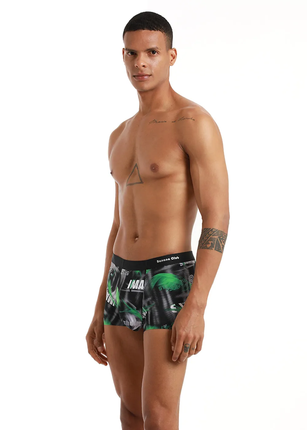 Illusion Print Low Rise Trunk