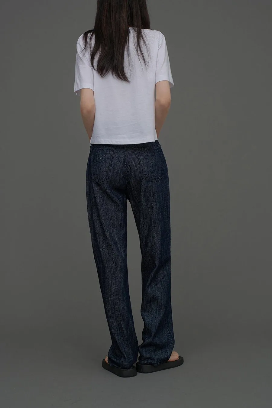 Indigo Wide Leg Jeans CCA15