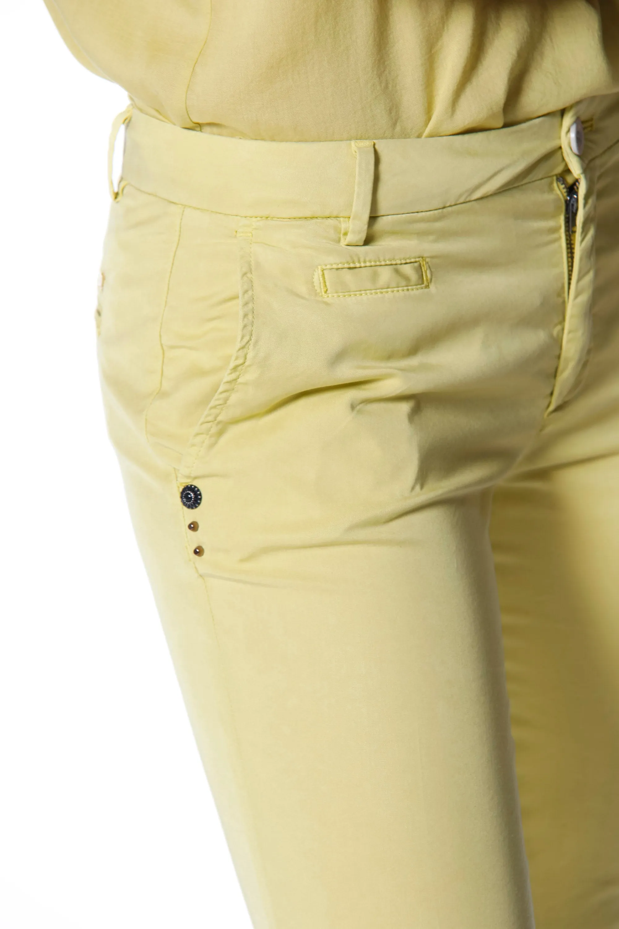 Jaqueline Capri pantalone chino donna in tencel curvy