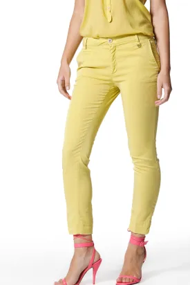 Jaqueline Capri pantalone chino donna in tencel curvy