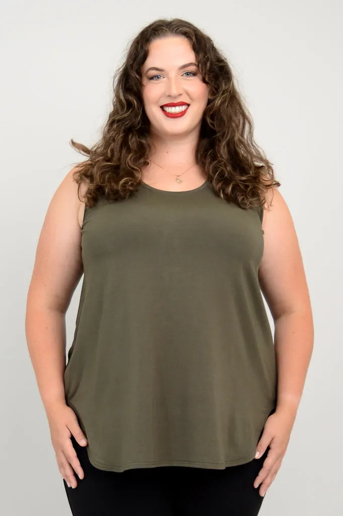 Jazz Tank, Khaki, Bamboo