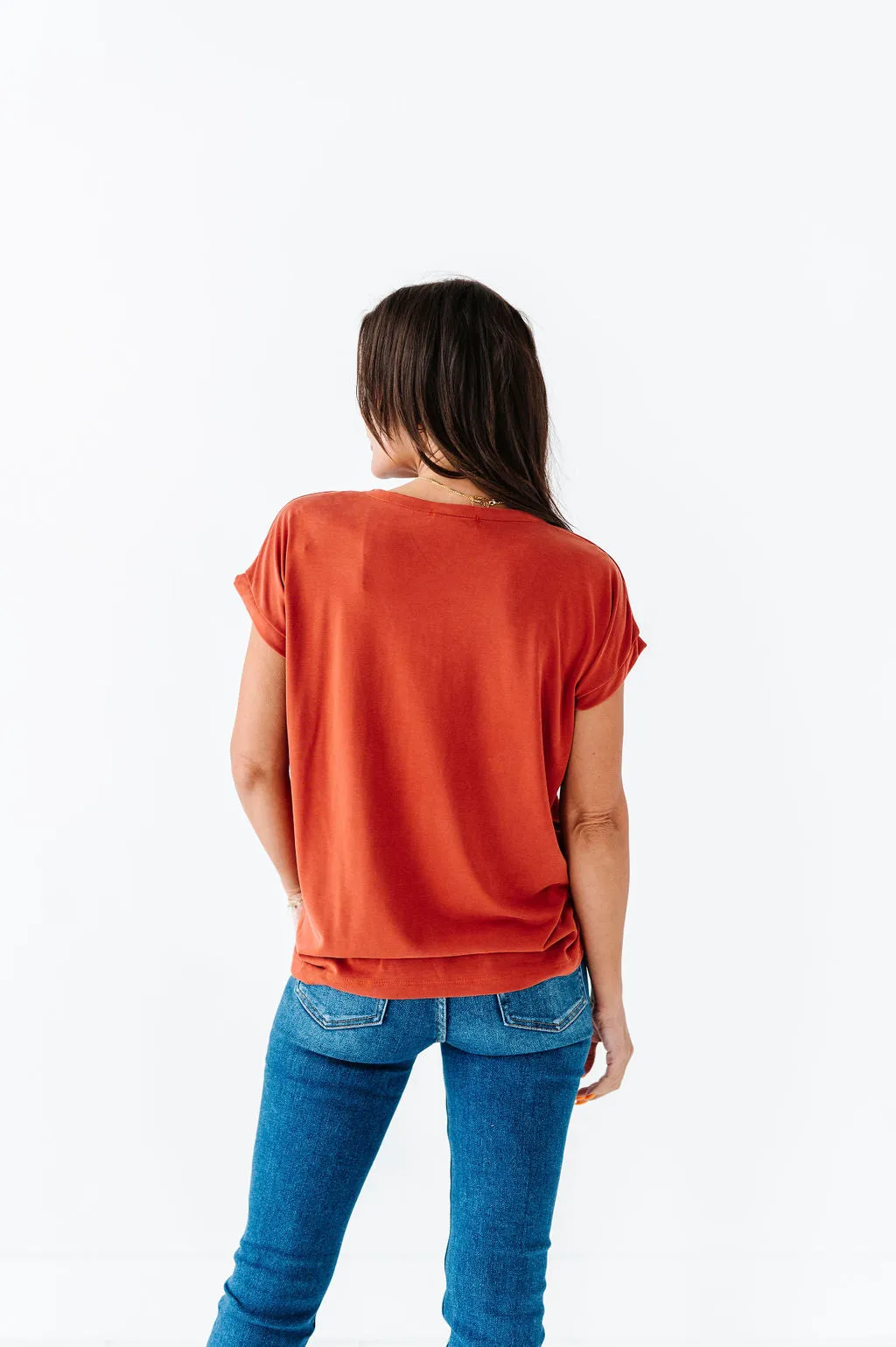 Jersey Girl Top in Rust