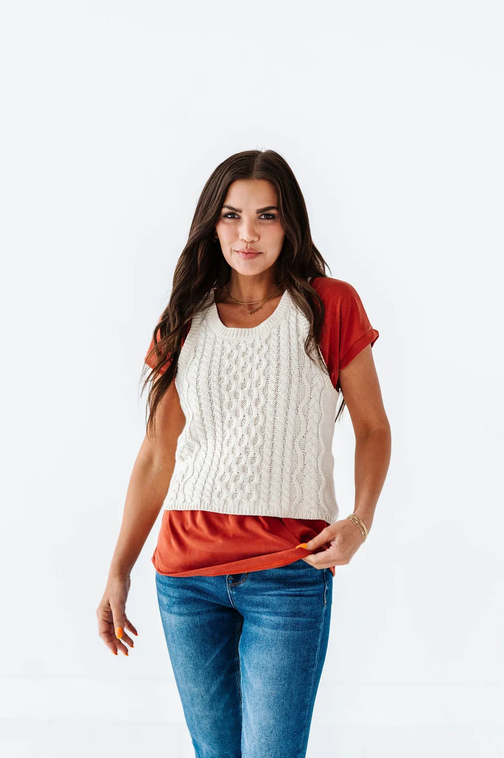 Jersey Girl Top in Rust