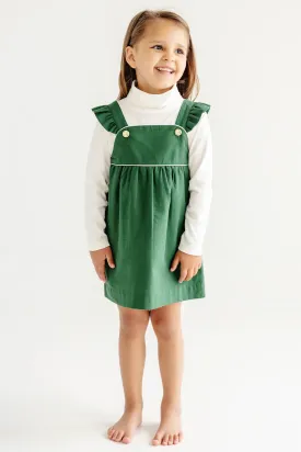 Julia Jumper (Flannel) Grier Green with Palmetto Pearl