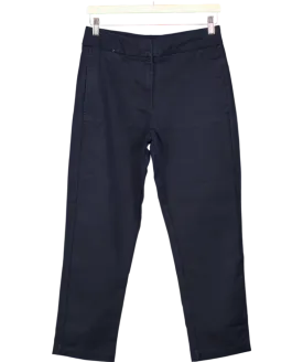Karen Millen Blue Essential Woven Straight Leg Trousers UK 10