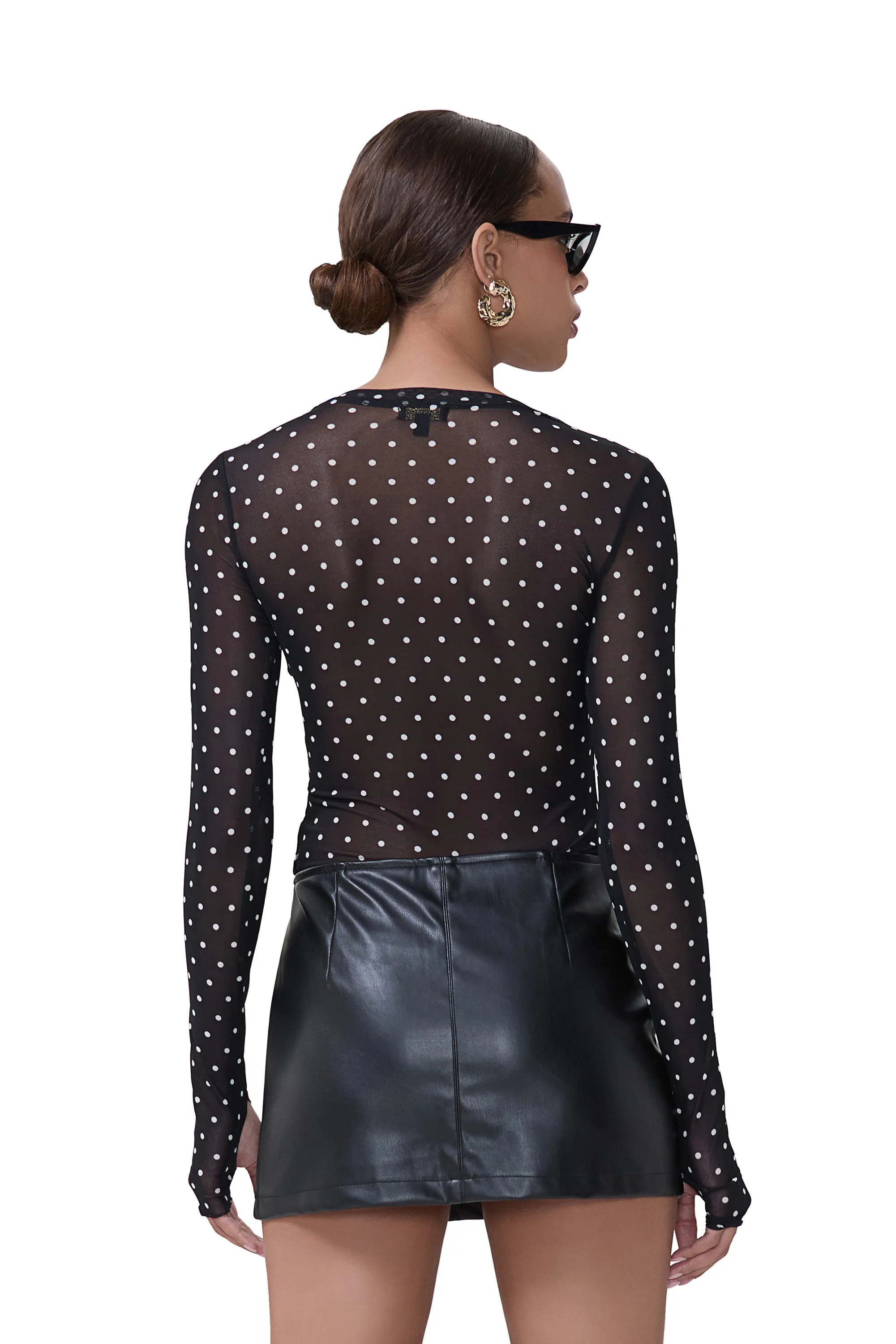 Kaylee Top - Noir Dot