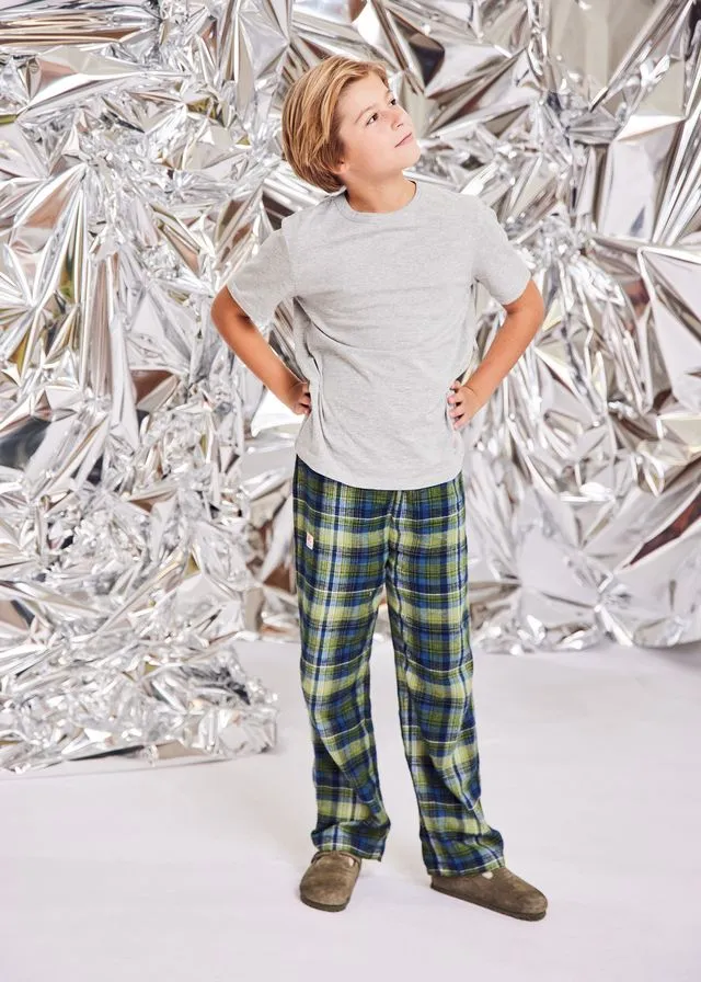 le pajama pants   t-shirt - thyme pablo check