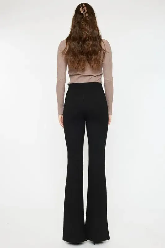Lead From The Heart Low Rise V Shape Ponte Flare Pants