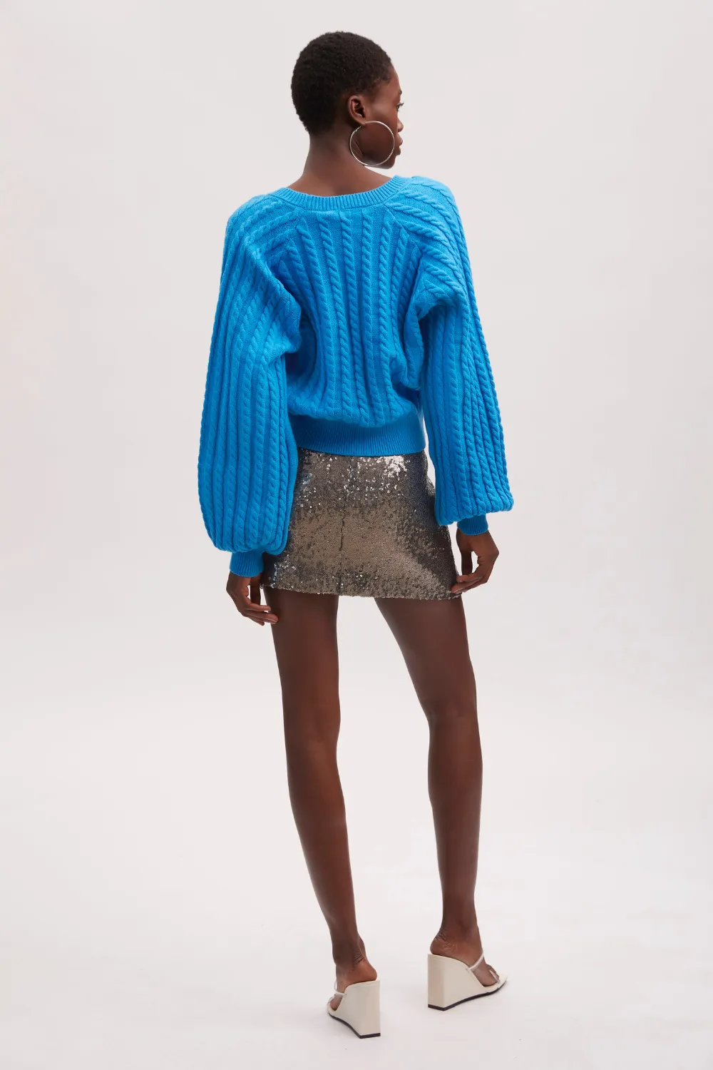 Lexi Cardigan in Malibu Blue