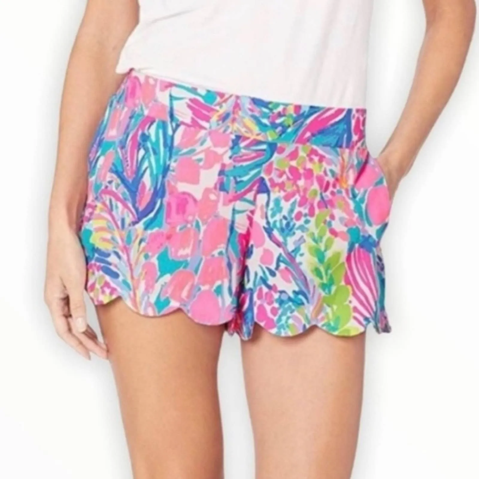 Lilly Pulitzer Holy Grail Gumbo Limbo Print Dahlia Shorts