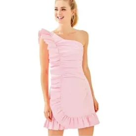 Lilly Pulitzer TIFFANI Havana Pink Yarn Dye Seersucker Dress