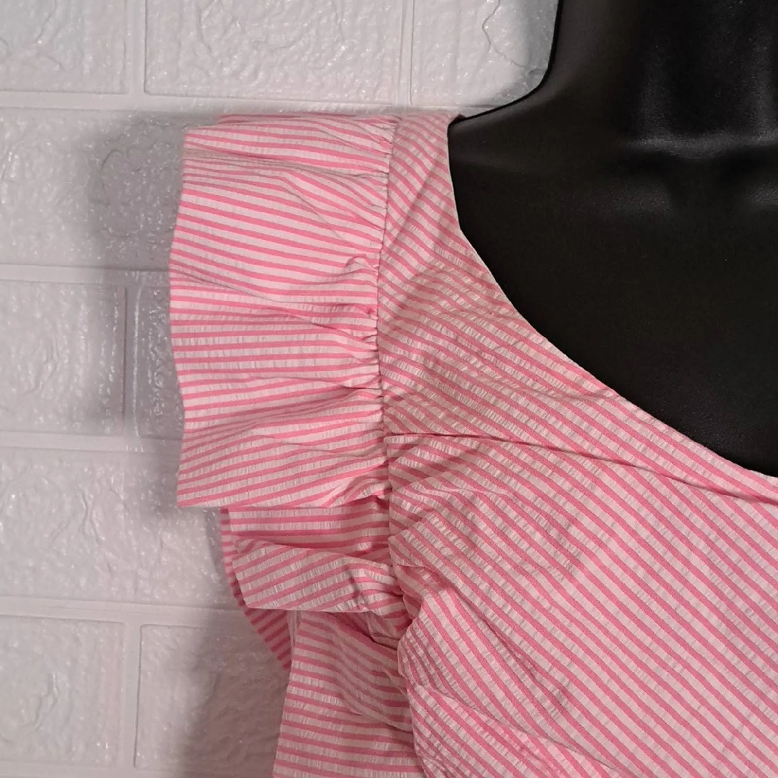 Lilly Pulitzer TIFFANI Havana Pink Yarn Dye Seersucker Dress