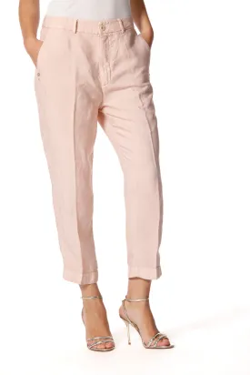 Linda Summer pantalone chino donna in tencel e lino relaxed