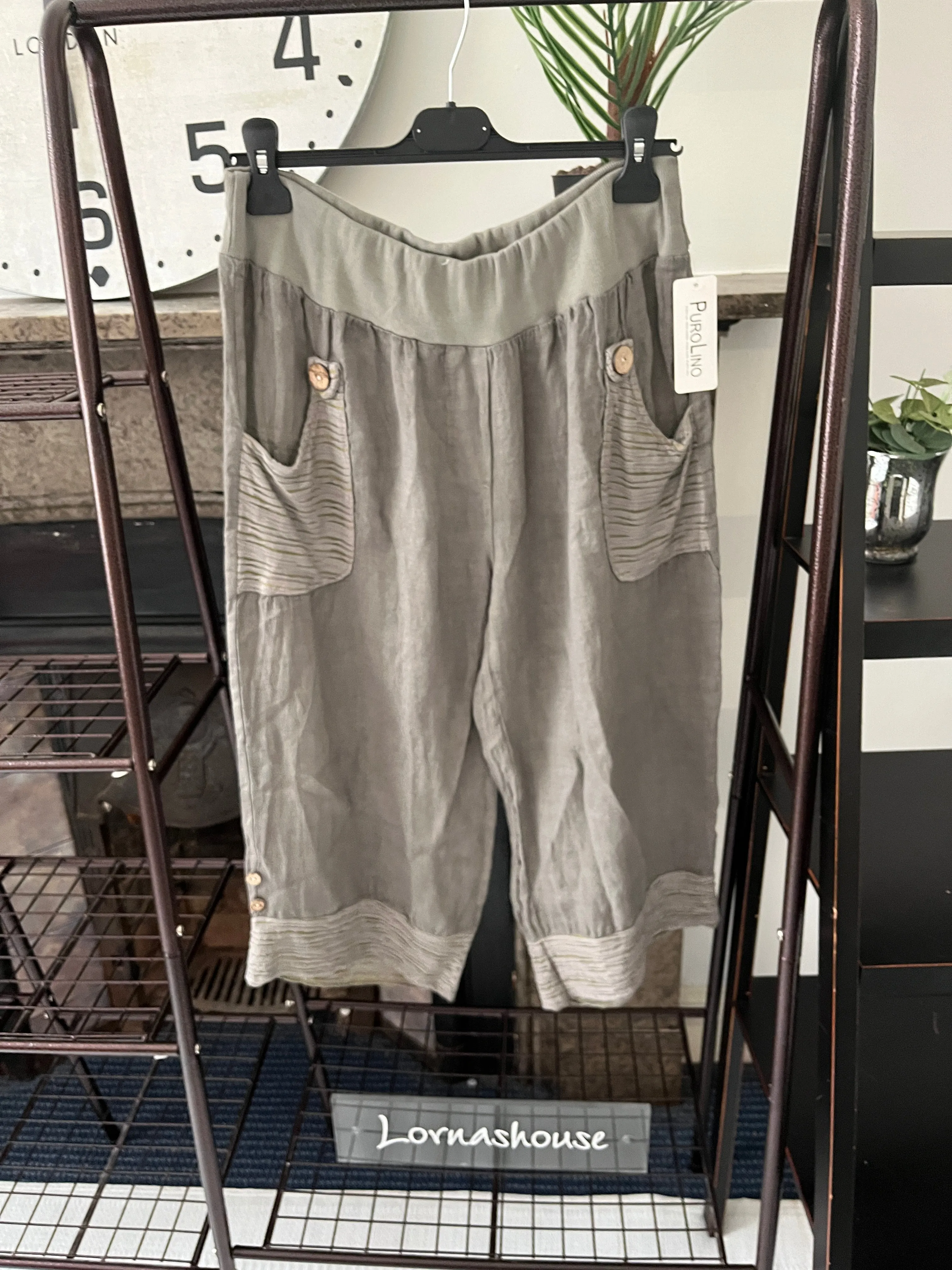 Linen Ladies Straight Leg Trouser
