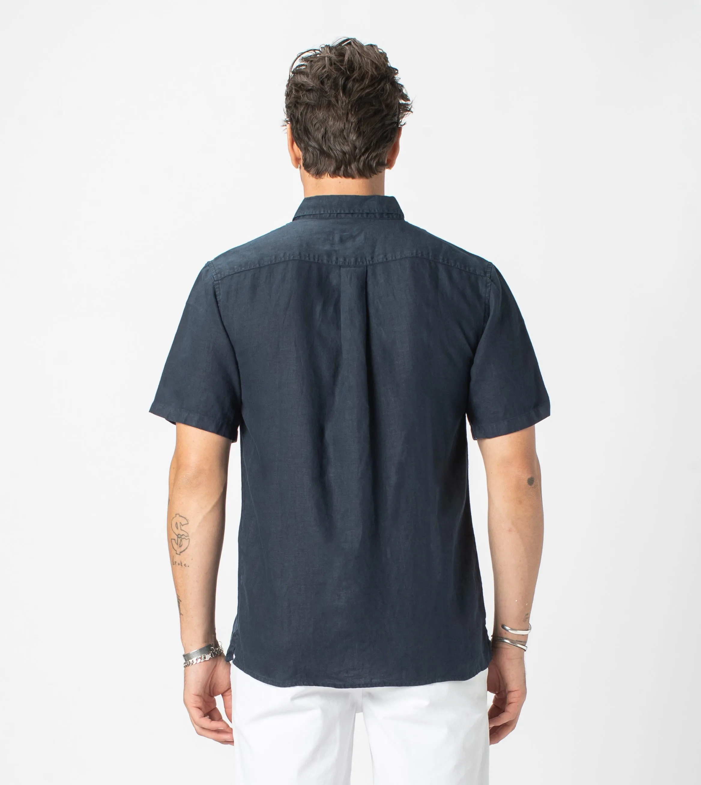 Linen SS Shirt Navy