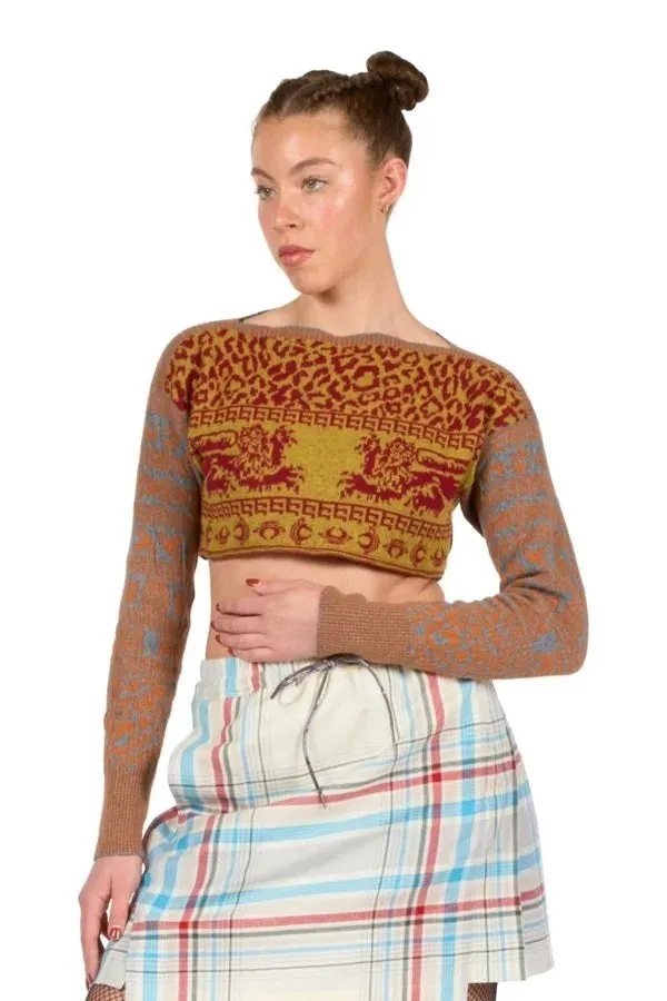 Lion Cropped Top