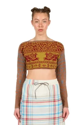 Lion Cropped Top
