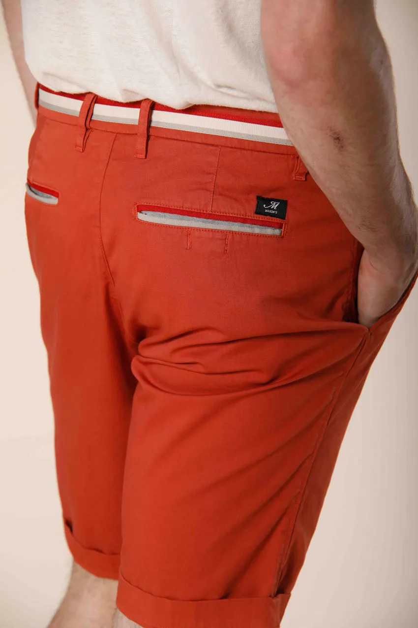 London Summer bermuda chino uomo in raso stretch regular