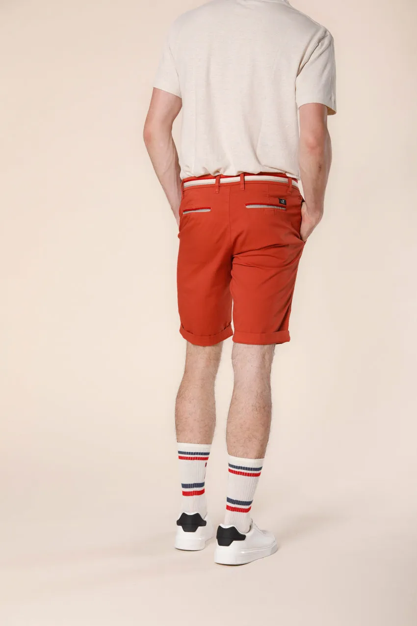 London Summer bermuda chino uomo in raso stretch regular
