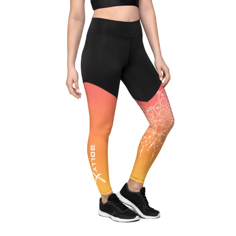 Mandala Yin Yang Compression Leggings