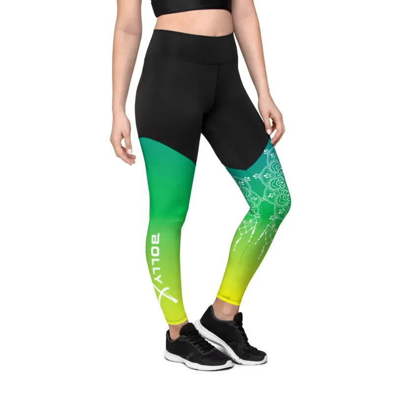Mandala Yin Yang Compression Leggings