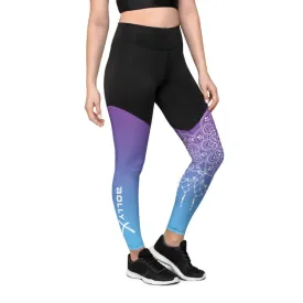 Mandala Yin Yang Compression Leggings