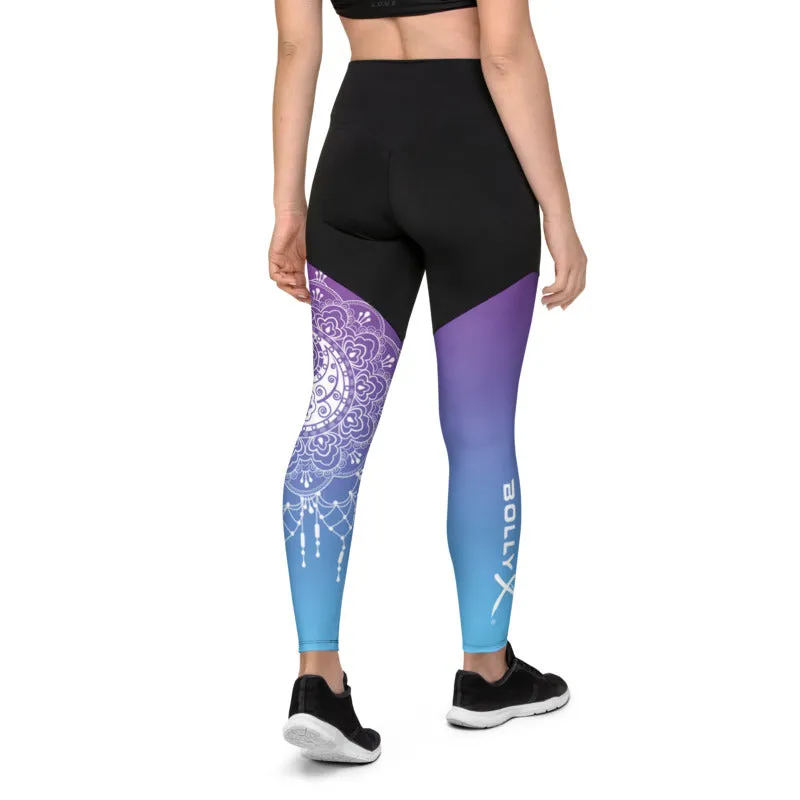 Mandala Yin Yang Compression Leggings