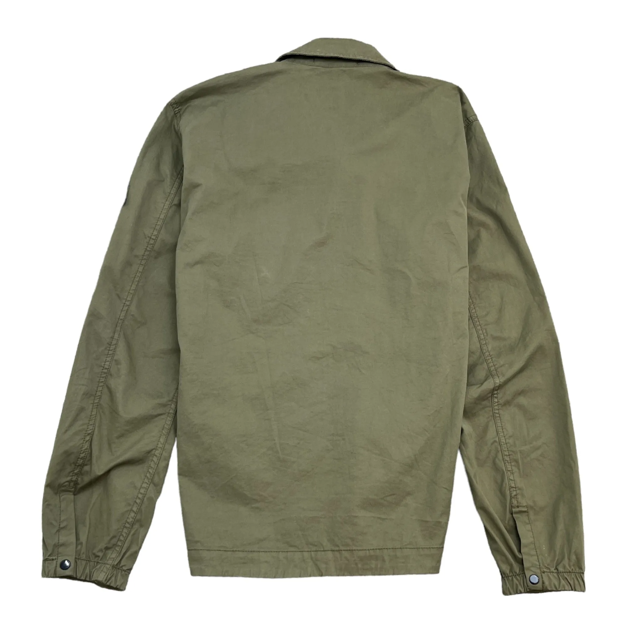 Men's Applique Logo OverShirt Khaki Size S