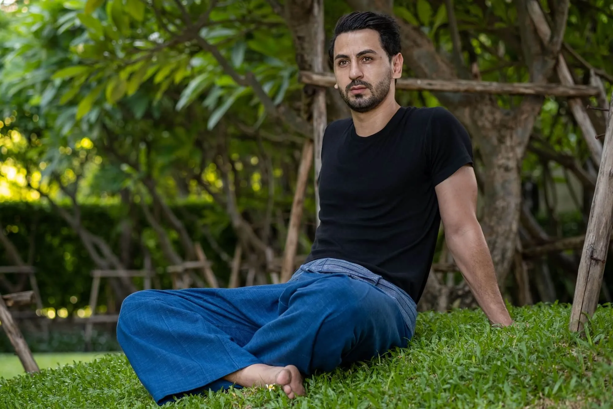 Men's Premium Indigo Fisherman Pants