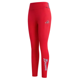 MLB ATLANTA BRAVES CLASSIC WOMEN'S JERSEY LEGGING (RED)