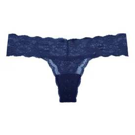 Never Say Never Cutie Low Rise Thong Blue Navy
