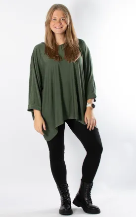 Nicola Oversized Top | Khaki