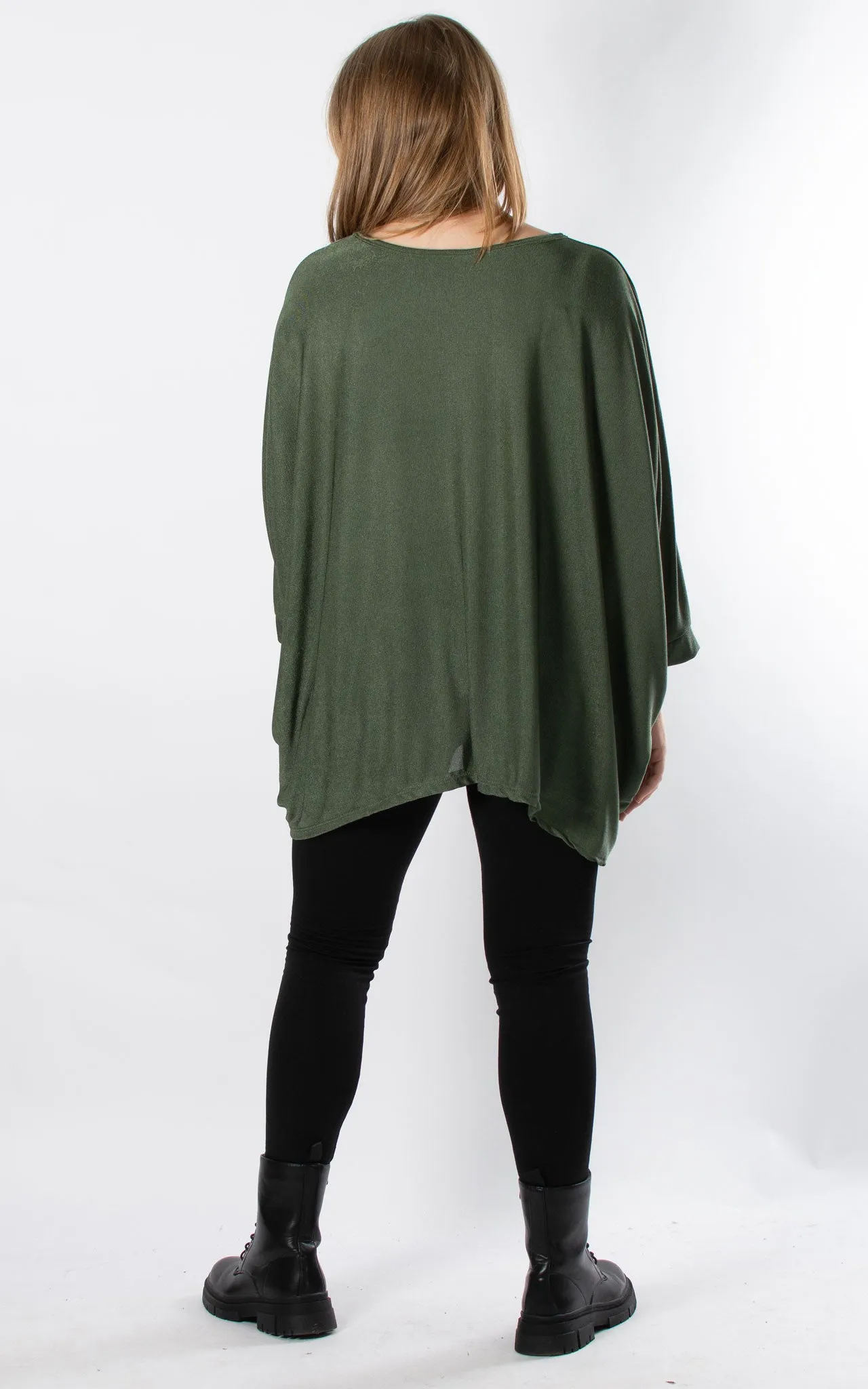 Nicola Oversized Top | Khaki