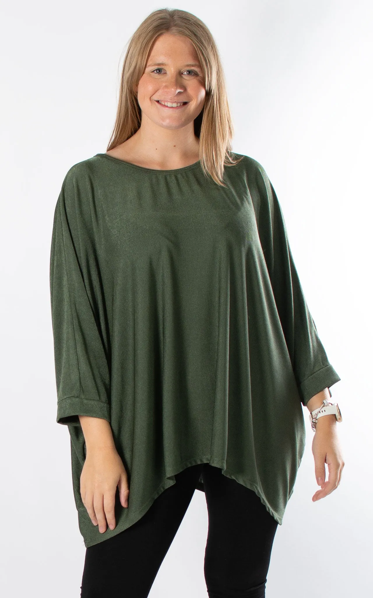 Nicola Oversized Top | Khaki