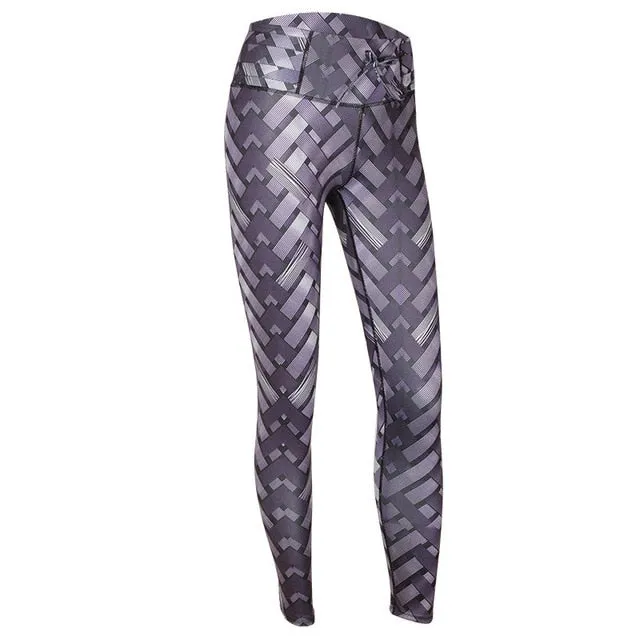 NORMOV Women Leggings High Waist Mesh Fitness Clothing